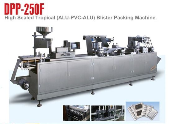 पीवीसी एएल या एएल एएल या एएल पीवीसी एएल उष्णकटिबंधीय ब्लिस्टर पैकिंग मशीन डीपीपी-250 एफ